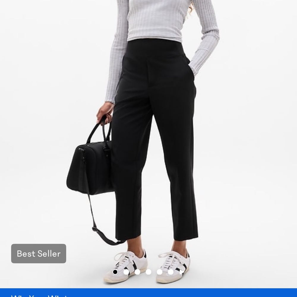 Athleta Black Endless High Rise Pant.  14P.  EUC.